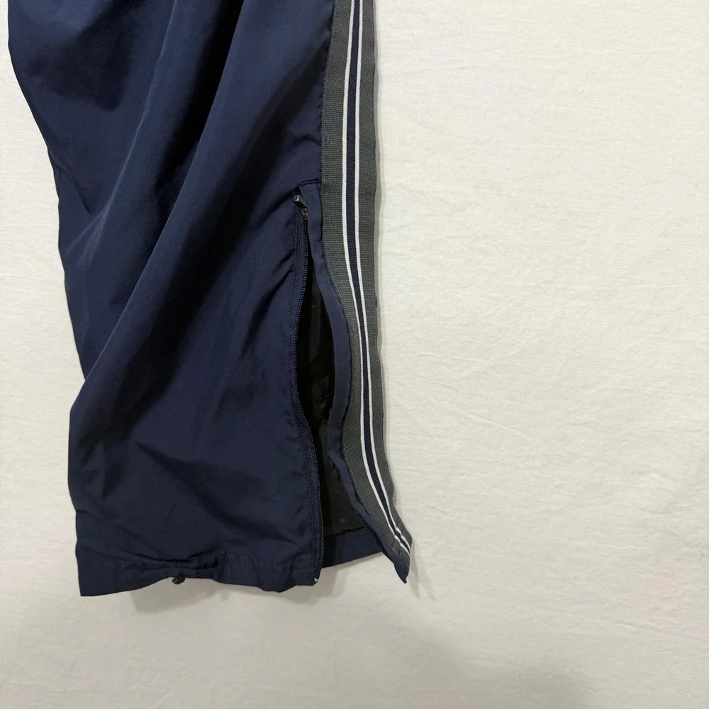 Vintage‎ Russell Athletic Windbreaker Track Pants Mens M Navy Nylon Zip Leg